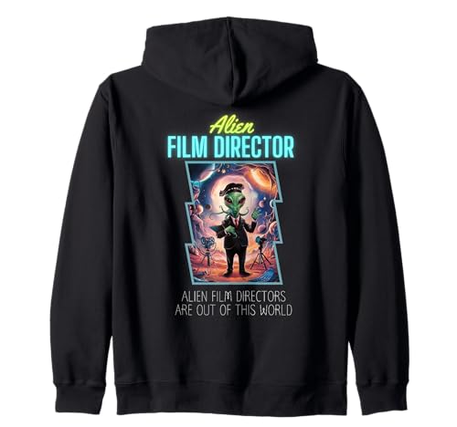 Funny Alien Film Director de ciencia ficción Cineasta Space UFO Lovers Sudadera con Capucha