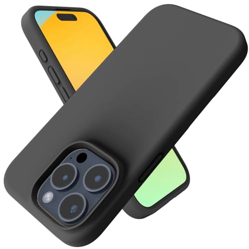 Andwing For iPhone 15 Pro Case,Liquid Silicone Case For iPhone 15 Pro Phone case Soft Phone Case Shockproof Cover Anti-Fingerprint Anti-Slip,For iPhone 15 Pro 6.1