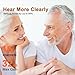 BEVI Hearing Aids for Adults Seniors with Charging Case, Rechargeable OTC Hearing Aids with Noise Cancelling, Invisible, 1 Pair (White)