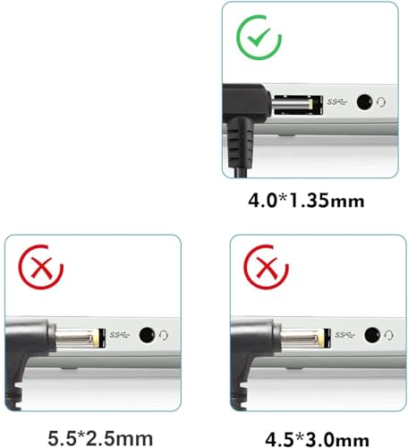 Image of WeFly 65W 19V 3.42A 4.0mm x 1.35mm Laptop Adapter Charger for Asus Zenbook UX303U UX305 UX305F UX410U Vivobook 14 S14 S15 17 Flip X540L X556U TP300L E410M E203M AD890026 Laptop Adapter