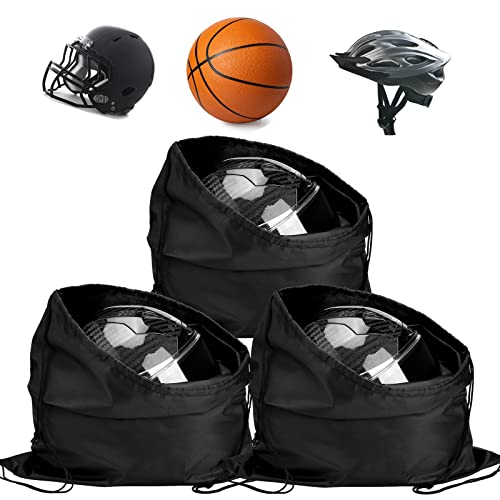 Sweetude 3 Pcs Motorcycle Helmet Bags Welding Helmet Case Bag Drawstring Storage Bag Riding Backpack...