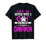 Chat nommé cannelle - Cadeau de Noël amusant pour maman ou papa T-Shirt