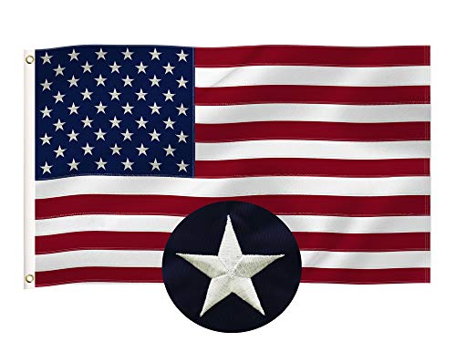 3X5 Ft Texas State And Usa American Flags Combo Pack, State Tx And Us Embroidered Stars 210D Nylon Flag With Brass Grommets Vivid Color,For Outdoor And Indoor Use #TOP2