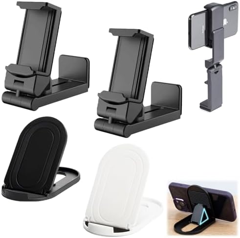 Asphodelia 2PCS Airplane Travel Essentials Phone Holder,360 Degre...