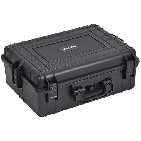 MEIJIA Portable Waterproof Protective Hard Case,Compact Camera Case,Dry Case with Customizable Fit Foam, Elegant Black,22.4"X16.73"X8.46" Cover