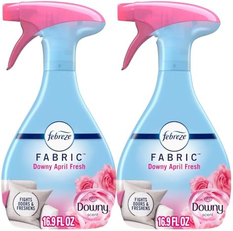 Febreze Odor-Fighting Fabric Refresher, Downy April Fresh, 16.9 fl oz, Pack of 2