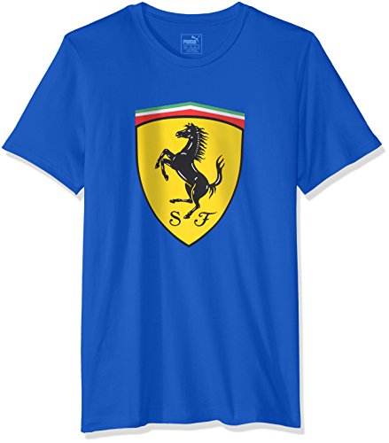 Camiseta Puma Ferrari Big Escudo roja de manga corta para hombre Scuderia motorsport