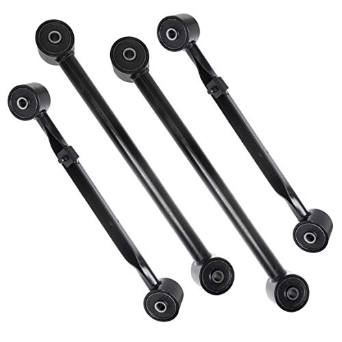 Keyoog 4Pc Set K660156 X2 K660157 X2 Rear Control Arm Assembly Fit For Buick Rainier [Chevy Trailblazer Ext] Gmc Envoy [Saab 9-7X] Olds Bravada Lower Upper Trailing Arm Suspension #TOP5