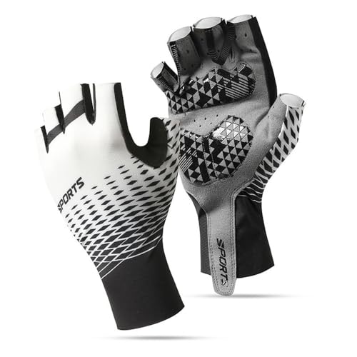 Wnddle Cycling Gloves for Men Half-Finger Summer Cycling Gloves Fitness Gloves Cycling Gloves for Men Summer for Motorcycles Bicycles MTB Gym and Other Sports (Large)