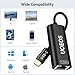 uoeos USB C to Ethernet Adapter, 2.5Gbps USB C to RJ45 Ethernet Converter, Thunderbolt 4/3 Compatible, 2.5G Ethernet Adapter for MacBook, iPhone 15/16 Pro Max, XPS, Surface, iPad Pro - Black