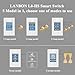 LANBON 1/2/3 Gang Smart Light Switch 3 Way for Whole House, LCD Magic Panel by WiFi Mesh Never be Offline, 2.4G Wi-Fi Smart Switch Compatible with Alexa&Google Home, Neutral Wire Required,L8-HS-White