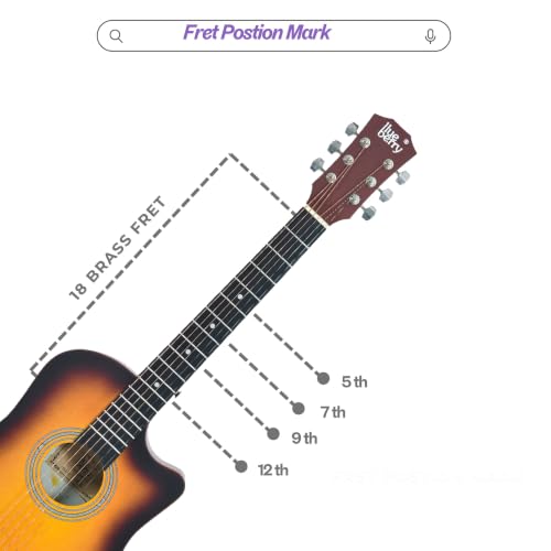 Blueberry B-38CM 38 Inch Acoustic Guitar Kit - Image 4