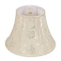 Aspen Creative 30233 Transitional Bell Shape Spider Construction Lamp Shade, Ivory, 7" Top x 13" Bottom x 9-1/2" Slant Height