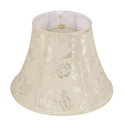 Aspen Creative 30233 Transitional Bell Shape Spider Construction Lamp Shade, Ivory, 7" Top x 13" Bottom x 9-1/2" Slant Height