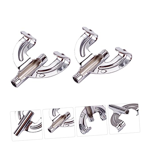 Toyvian 2 piezas gancho para montaje de batería, accesorios para soporte de tambor de bombo, gancho con garra para reemplazo miniatura 6