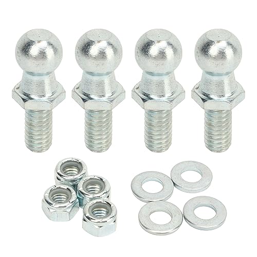 4pcs 13mm Kugelschstene mit Hardware 5/16in 18 Gewinde Lange Haltbarkeit für Gasstreben -Gaslift -Stützkugel Runde Kugelschrauben Runden Kugelschrauben