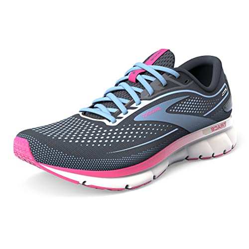 Brooks Damen Trace 2 Sneaker, Ebony Open Air Lilac Rose, 38 EU