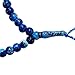 Marble Blue Plastic Tasbih with Allah Muhammad Beads - 7mm Muslim Prayer Beads Rosary
