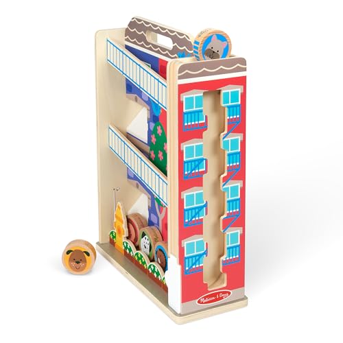 Image of Melissa & Doug GO Tots Wooden Town House Tumble with 6 Disks - FSC Certified (Pack of 2)