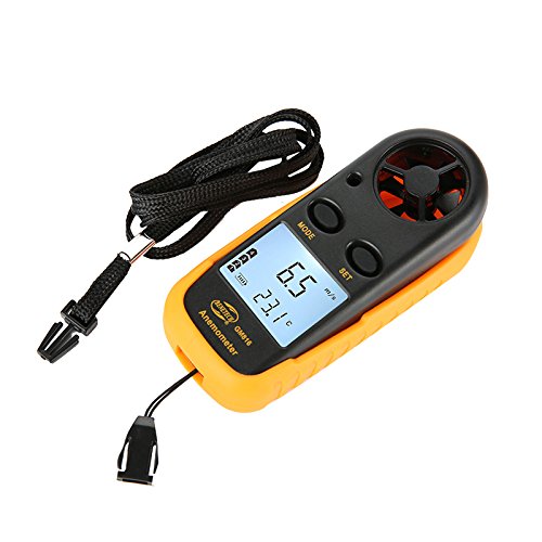 Générique Benetech Gm816 Digital Mini anémomètre Anemometro Thermomètre Jauge de vitesse du vent Mètre LCD portatif Outil de mesure