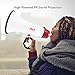 Pyle 40 Watt Professional Megaphone Clear Sound & Ergonomic Grip - Multi-Function with Talk, Siren, Volume Control - Detachable Handheld Mic - Auxiliary - Indoor & Outdoor Sports, Emergency Response