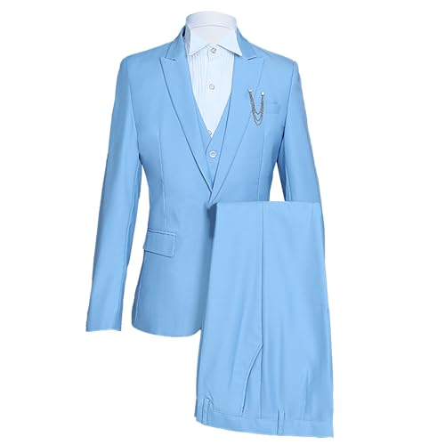 Ensemble marié homme haut de gamme costume trois pièces coupe ajustée