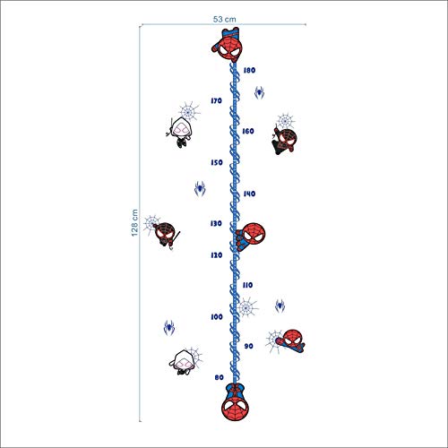 Spider-Man Hauteur Mesure Tableau De Croissance Enfants Bébé Pépinière Chambre Stickers Muraux Décoratif Décor À La Maison Sticker Spiderman Mural Cover