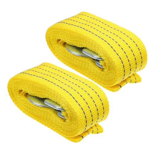 Sangles de traction nylon 3m robustes avec crochets de remorquage voiture camion