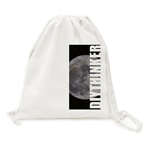 Sac à cordon lune de nuit en toile pour vos randonnées et escapades urbaines