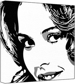 Josie Maran - Pop Art Print - 30 x 30 x 2.5 cm Deep Box Canvas