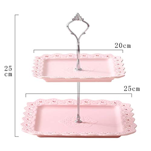 Plat à candy rose double couche pour gagner de la place - 3