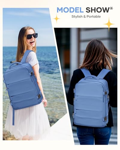 Image of Travel Backpack for Women Airline Approved Carry on Backpack for Airplanes Mochila De Viaje Personal Item Travel Bag Spirit Airlines Personal Item Bag 18x14x8 Backpack for Traveling on Airplane