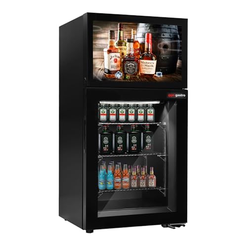 GGM Gastro METKHA449S | minibar-diepvrieskast - 460 mm - 1 glazen deur & ingebouwd 19 inch lcd-display - Image 4