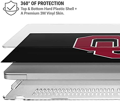 Skinit Case + Skin Compatible with MacBook Air 13in M1 (2021) - Officially Licensed Oklahoma Sooners Black Design