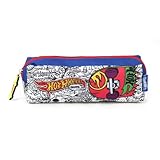 Estojo Tecido Hot Wheels Skate 1Ziper Branco 107964
