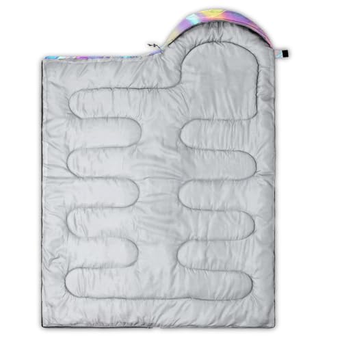 Image of QOOMO Camping Sleeping Bags,3 Season Warm & Cool Weather,Lightweight,Waterproof Sleeping Bags for Adults & Kids,Traveling,and Outdoors,Camping Gear Equipment