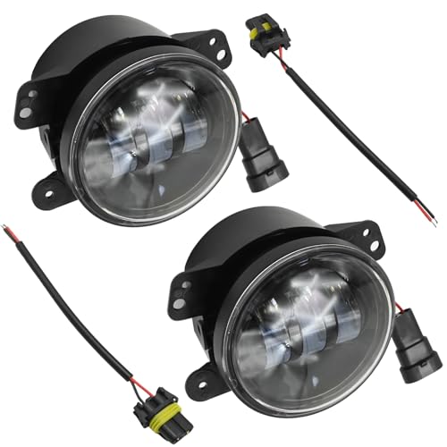 Anxingo 2 Pack luz LED niebla redonda 4 pulgadas 30W miniatura 1