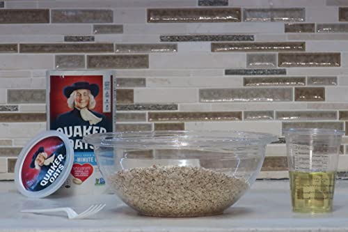 5-Star Compatible Ink Premium Disposable Mixing Bowls | Clear, Reusable Plastic Serving Bowls 2.5 Quart | 80 Ounce Party Bowls [Pack Of 12] #TOP2