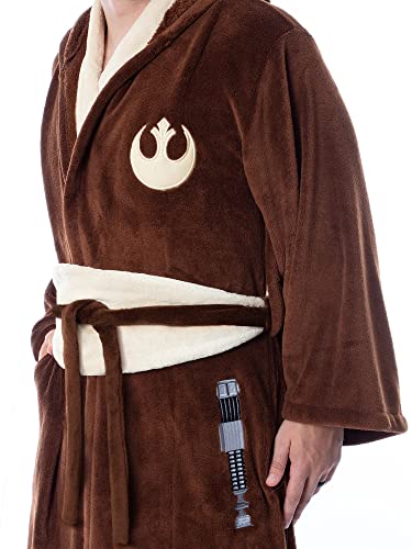 INTIMO Star Wars Adult Obi-Wan Kenobi Jedi Fleece Robe Bathrobe For Men Women4
