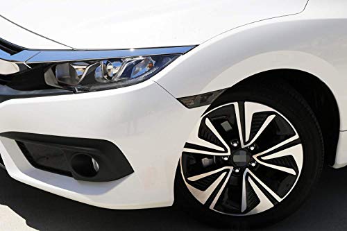 Ijdmtoy Jdm Smoked Lens Front Side Marker Light Lens Housings Compatible With 2016-21 Honda Civic Sedan/Coupe/Hatchback, Replace Oem Amber Sidemarker Lamps #TOP5