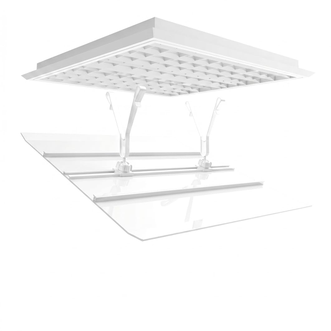 Ceiling Vent Deflector, Adjustable Square Central Air Conditioner Wind Deflector, Windshield Baffle Shield with Hook for Air Vents Protection, 45cm/18 Inch