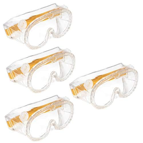 hand2mind 5-Inch Childrens' Safety Glasses, Easy to Label Goggles for Chemical Splash and Projectile, for Kids at Home, Classroom, and Labs