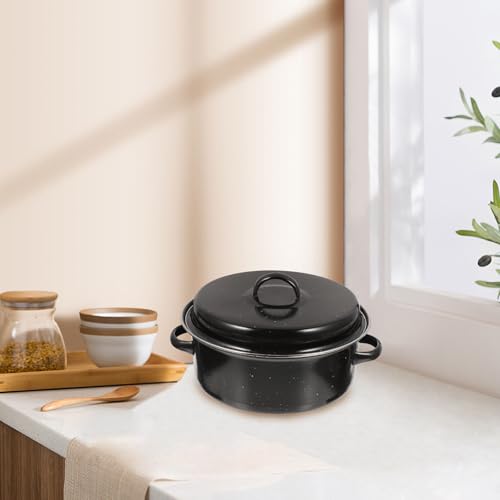 Plat à rôtir en émail noir haute température pour buffet exigeant - 6