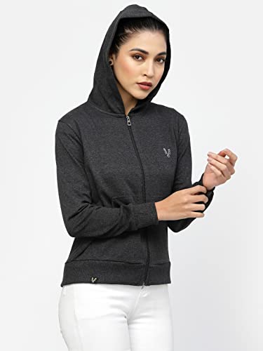 Image of UZARUS Women's Cotton Anthra Sweatshirt Hoodie