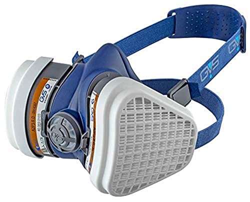 GVS SPR499 Elipse Wartungsfreie Maske mit FFA2P3 Filter gegen organische Gase und Dämpfe bis 5000 ppm und Staub, M/L