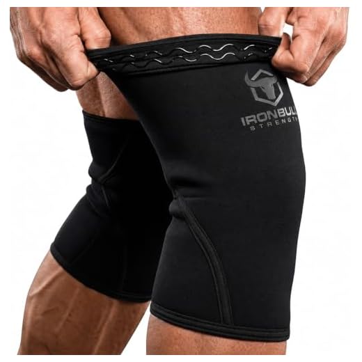 Knee Sleeves 7mm (1 Pair) - High Performance Knee Sleeve Support For Weight Lifting, Cross Training & Powerlifting - Best Knee Wraps & Straps Compression - For Men and Women (Black/Charcoal, Large)