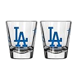 MLB Los Angeles Dodgers Game Day Shot Glass, 2-ounce, 2-Pack