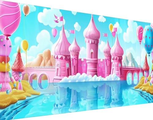 Broderie diamant kit complet adulte, Diamond Painting 5D grand format 60x120cm motif château Y-2