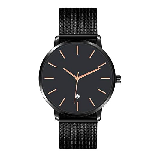 SUPBRO Reloj para Hombre Casual Relojes Hombre De Malla Ultra Fino para Hombres De Cuarzo Impermeable