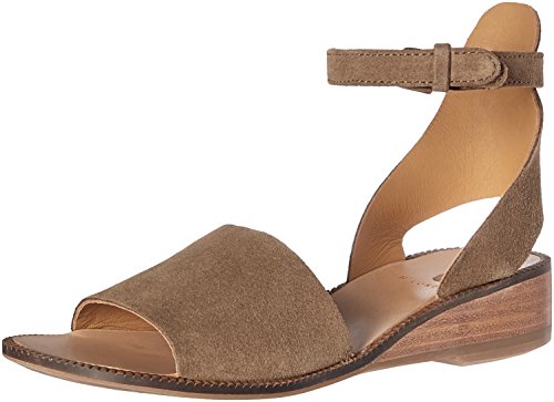 H by Hudson Women's FIFA Suede Wedge Sandal, Beige, 40 EU/9 M US